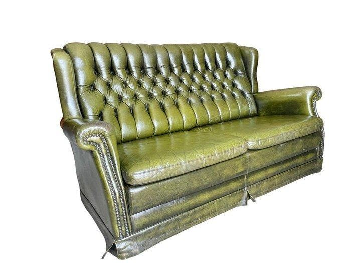Sofa - Leder, Antiquités & Art, Curiosités & Brocante
