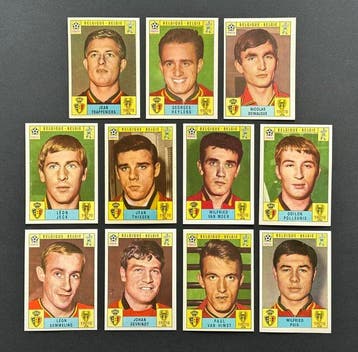 Panini - FIFA World Cup Mexico 70 - Complete Belgium Team, Nieuw