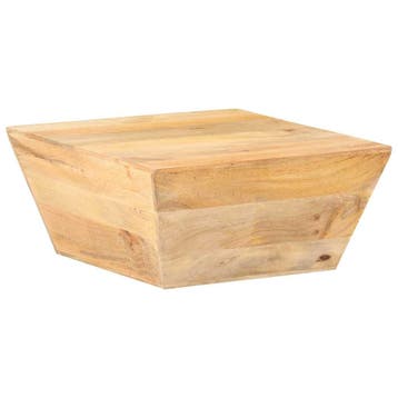 vidaXL Salontafel V-vormig 66x66x30 cm massief mangohout, Verzenden, Nieuw