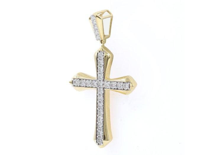 Hanger - 18 karaat Geel goud - 2.06ct. tw. Diamant, Handtassen en Accessoires, Antieke sieraden