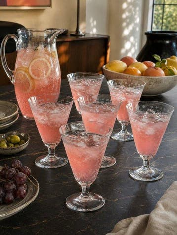 Verreries Doyen - Drinkset - Dienst YVETTE - Kristal - ART