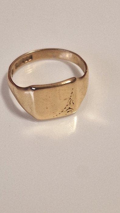 Ring - 9 kt. Geel goud, Handtassen en Accessoires, Ringen