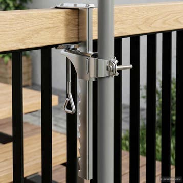 vidaXL Parasolvoet zilver Staal, Verzenden, Nieuw