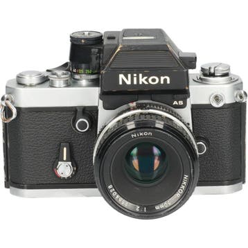 Tweedehands Nikon F2 Analoog met 50mm F/2 CM3827, Audio, Tv en Foto, Ophalen of Verzenden, Gebruikt