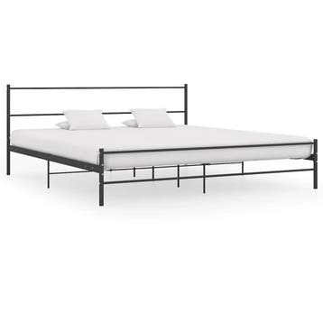 vidaXL Bedframe metaal zwart 180x200 cm, Verzenden