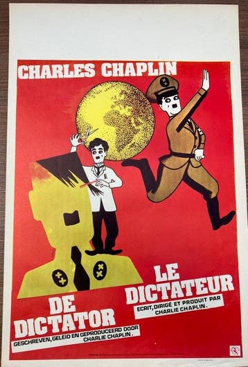 The Great Dictator & The Kid - Charlie Chaplin 1972 reprints