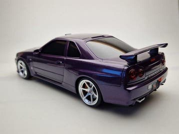 RM Models 1:18 - Modelauto - Nissan Skyline R34 GT-R - Paars, Nieuw