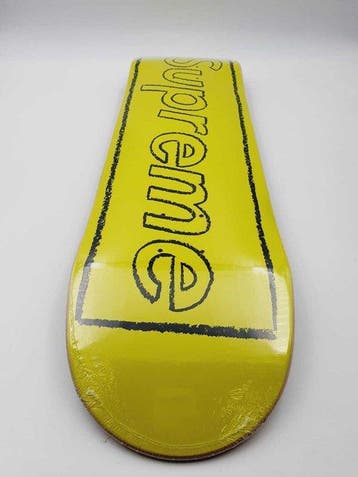 Kaws (1974) - NO RESERVE Kaws x Supreme Skateboard Chalk