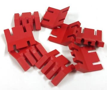 Vintage Fischertechnik 38411 bladhouder, rood, 8 stuks, Verzenden, Nieuw