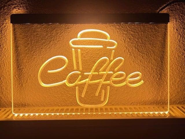 Koffie coffe bar neon bord lamp LED verlichting reclame lich, Huis en Inrichting, Lampen | Overige, Nieuw, Verzenden