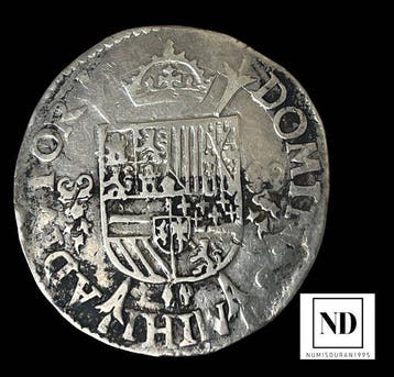 Spaanse Nederlanden. Felipe II. 1/5 Écu 1563 - Antwerpen