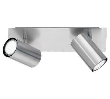 Trio MARLEY plafondspot | GU10 Fitting | nikkel mat | 30 x 9, Verzenden