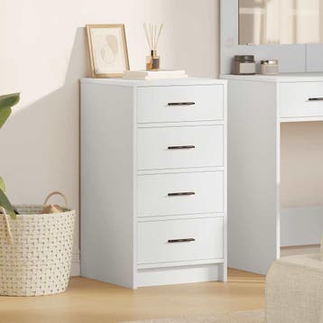 vidaXL Dressoir Wit 40 x 41 x 75 cm Bewerkt hout, Verzenden, Nieuw