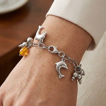 Zonder minimumprijs - Armband Zilver - Gemaakt in Italië -, Nieuw