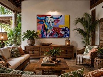 Kiri Aguilera (1982) - XL - Bovino Pensante, Antiek en Kunst