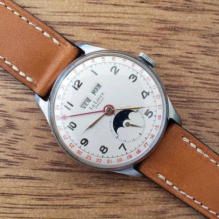 Prexa - Moon Phase Watch - Homme - 1950-1959, Bijoux, Sacs & Beauté, Montres | Hommes