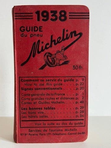 Michelin - Guide Michelin - 1938