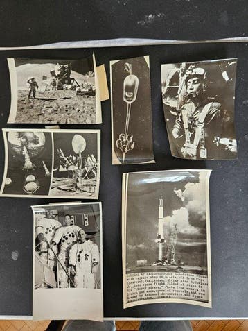 KeyStone Inter. - 5 photographies - Astronautes américains -