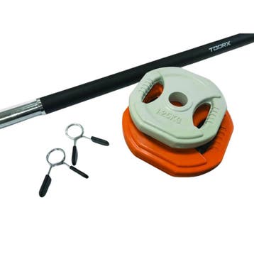 Toorx Fitness Aerobic Pump Set - 10 kg - oranje/grijs, Verzenden, Nieuw