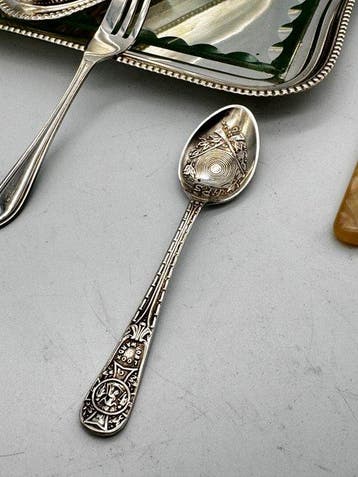 Vintage Silver-Plated Covered Butter/Cheese Dish Set with, Antiek en Kunst, Antiek | Keukengerei