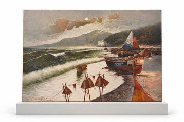 Vittorio Colucci (1935) - Luce sulla Baia, Antiquités & Art