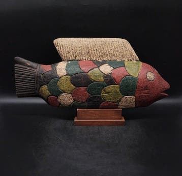 Magnifique poisson - sculptuur - Bozo - Mali (Zonder