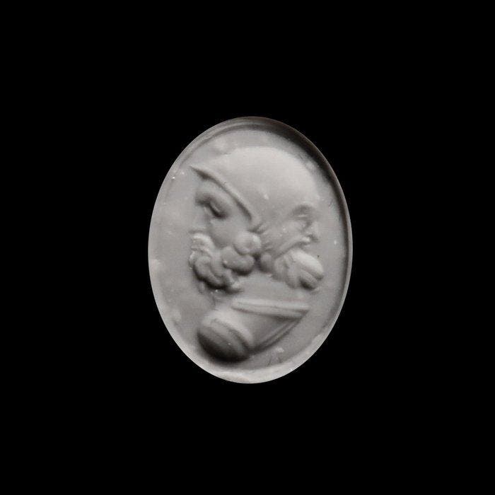 Oud-Romeins Kornalijn Intaglio met zeldzame Gryllos, Bijoux, Sacs & Beauté, Bijoux anciens
