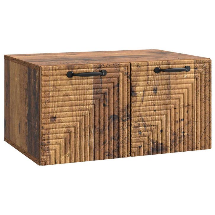 vidaXL Wandmontage TV-kast Oud hout 59,5 x 41 x 30 cm, Huis en Inrichting, Kasten |Televisiemeubels, Nieuw, Verzenden