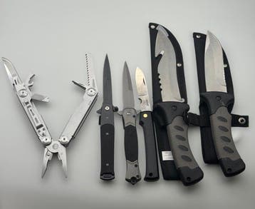 Themacollectie - Survival Outdoor Set (6) – Multitool +, Antiek en Kunst, Antiek | Speelgoed