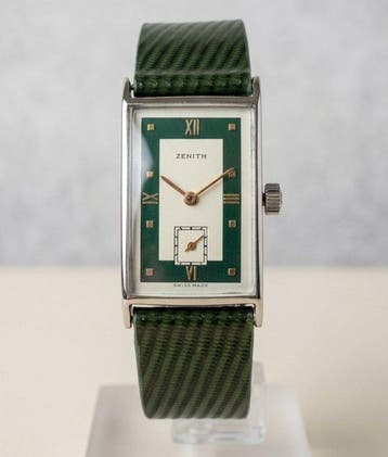 Zenith - Tank Art Deco – Cal. 8 3/4 F – Two-Tone Green