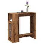 vidaXL Bartafel met rekken 101x40x103,5 cm bewerkt hout oud, Huis en Inrichting, Verzenden, Nieuw