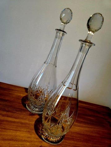 Baccarat - Karaf - Kristal - 2 karafes Baccarat Epron