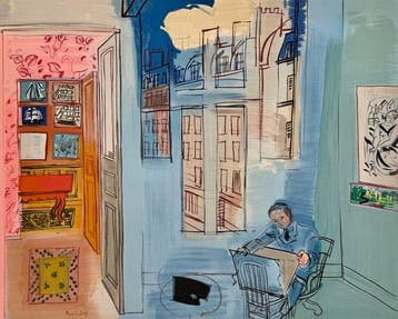 Raoul Dufy (1877-1953) - Autoportrait : le peintre dans