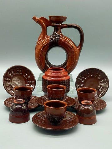 Koffieservies - Teeservice aus Keramik – Rustikales, Antiek en Kunst