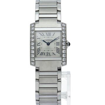 Cartier - Tank Française SM Watch Diamond Bezel - W4TA0020 -, Nieuw