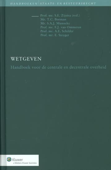 Wetgeven / Handboeken staats- en bestuursrecht 9789013092066, Verzenden