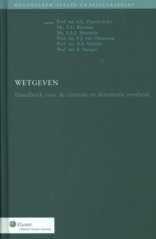 Wetgeven / Handboeken staats- en bestuursrecht 9789013092066, Livres, Science, Envoi