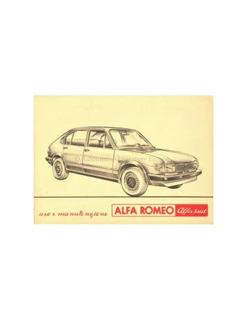 1981 ALFA ROMEO ALFASUD INSTRUCTIEBOEKJE ITALIAANS