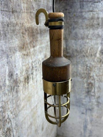 Lamp - Hout, Messing - Mijn lampje