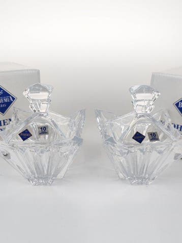 Koekjesdoos (2) - prinses - Kristal - Twin Crystal snoepdoos