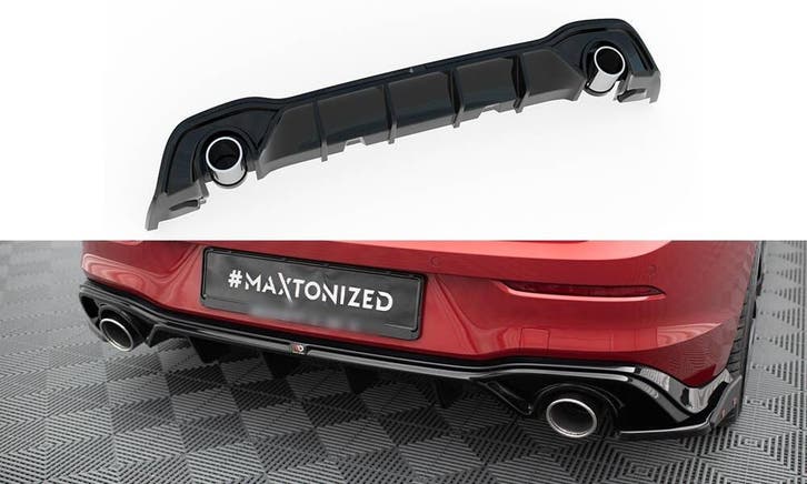 Aggressive GTI Look Diffuser voor VW Golf 8 8.5 GTE / R line, Auto diversen, Tuning en Styling, Ophalen of Verzenden