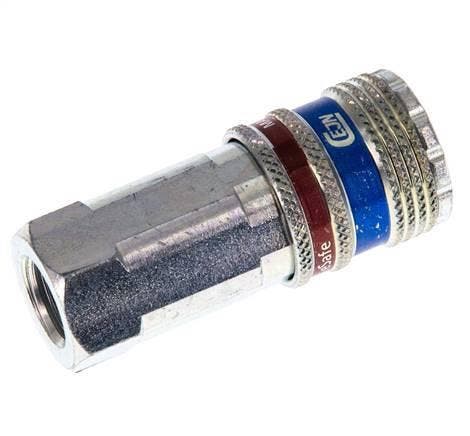 Staal/Messing DN 7.6 (7.2 Euro) Safety Luchtkoppeling, Bricolage & Construction, Bricolage & Rénovation Autre, Envoi