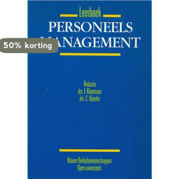 PERSONEELSMANAGEMENT LEERBOEK 9789026714894 Kluytmans, Verzenden, Gelezen, Kluytmans