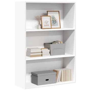 vidaXL Boekenkast 80x30x114 cm bewerkt hout wit, Verzenden
