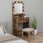 vidaXL Kaptafel met lade Rook Eiken 50 x 41 x 135 cm Bewerkt, Verzenden, Nieuw