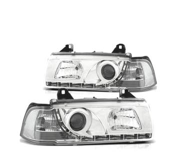 Phares Led Pour Bmw E36 90-99 Chromé, Verzenden