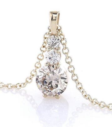 Zonder minimumprijs - Ketting met hanger - 14 karaat Geel