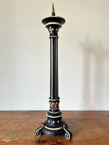 Kandelaar - Hout - Kerkkandelaar - 61 cm