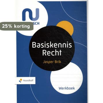 Basiskennis Recht 9789001734725 Jasper Brik, Verzenden, Gelezen, Jasper Brik