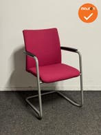 Comforto 5588 vergaderstoel - bestaand roze stoffering - gri, Vergader- of Presentatieruimte, Ophalen of Verzenden, Gebruikt, Stoel